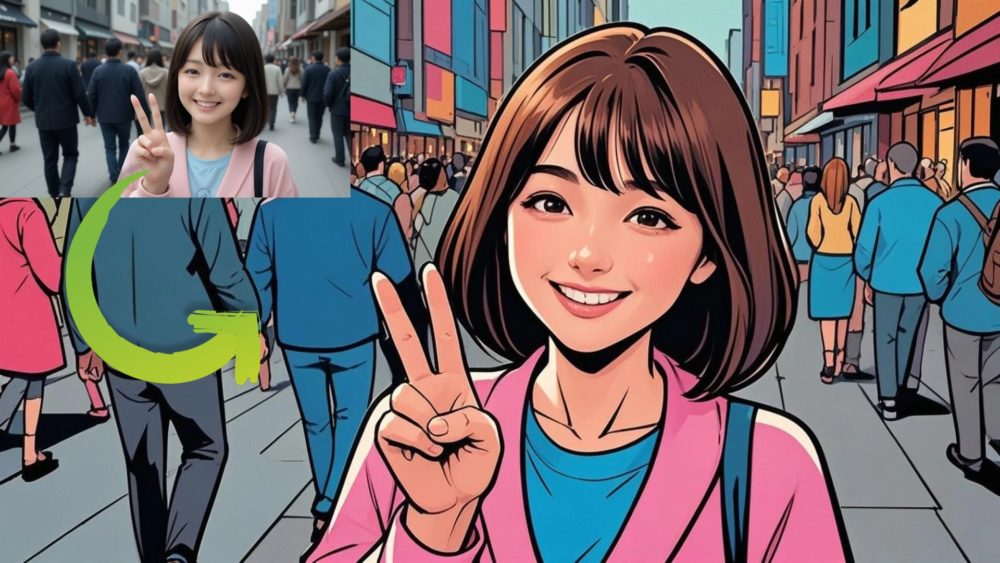 アメリカンコミック風のAIフィルター